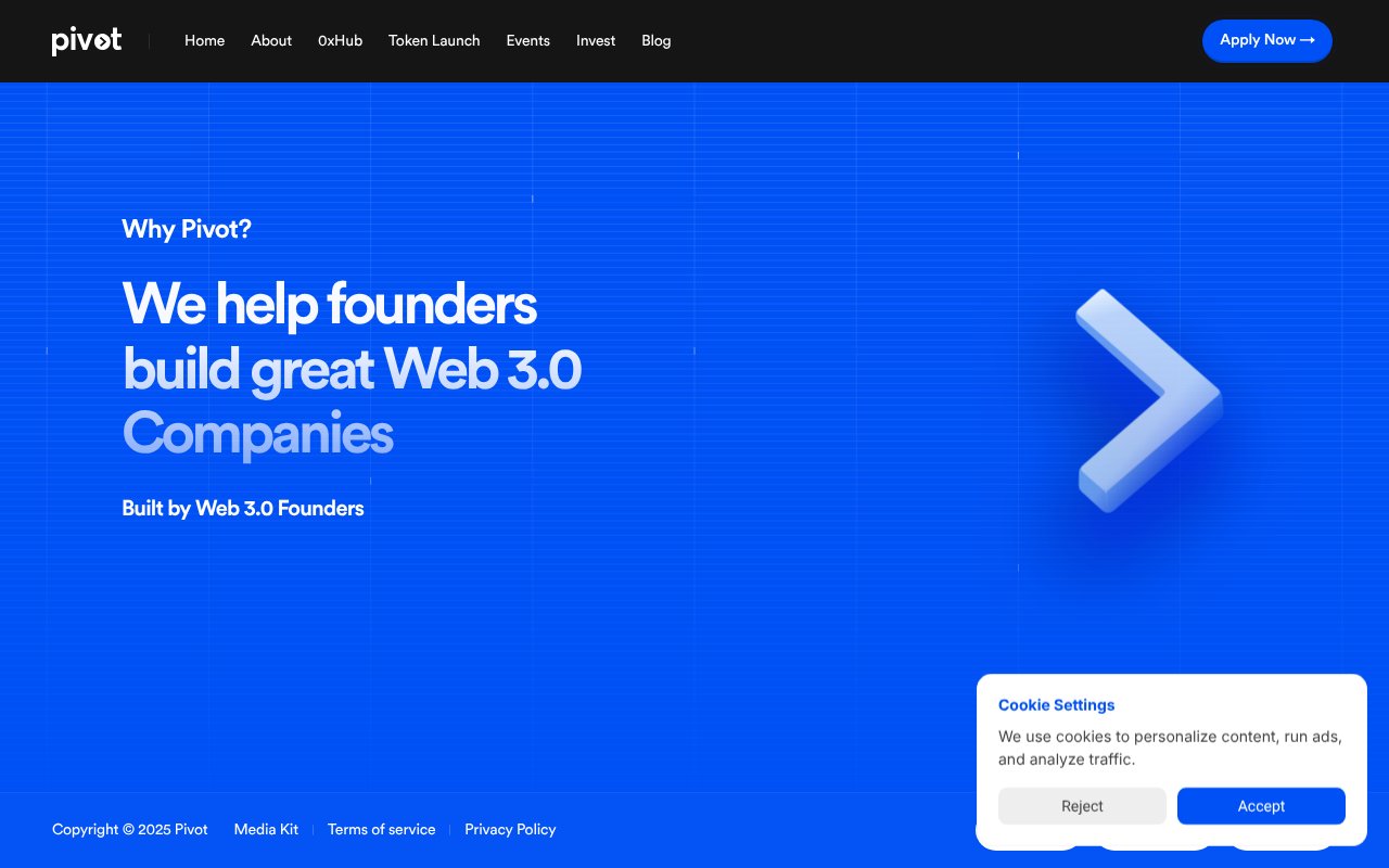 Screenshot of 0xpivot.com