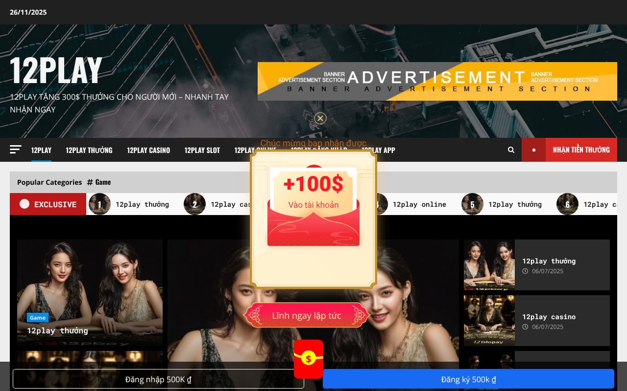 Screenshot of 12play-vi.com