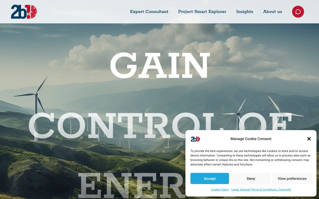 Screenshot of 2b1stconsulting.com