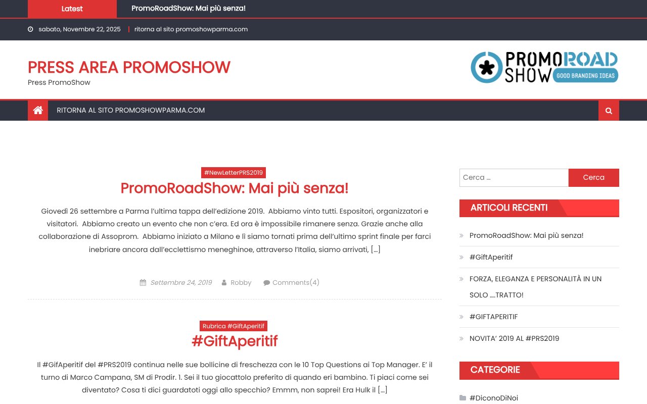 Screenshot of 43100parma.com