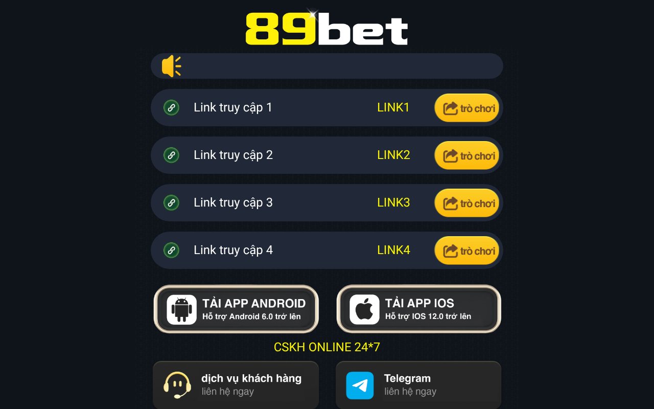Screenshot of 89bet.com