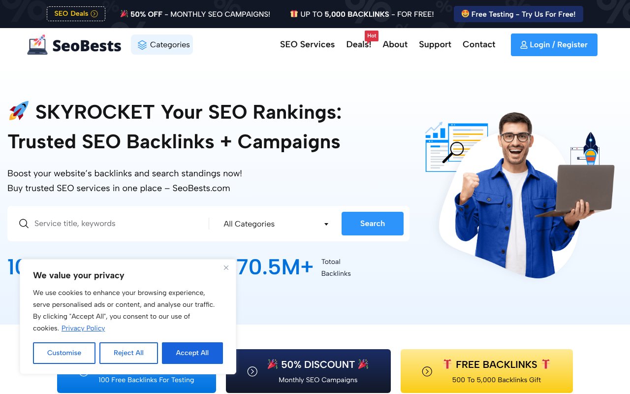 Screenshot of Seobests.com