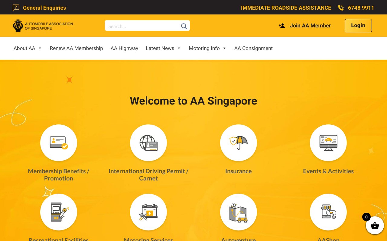 Screenshot of aas.com.sg