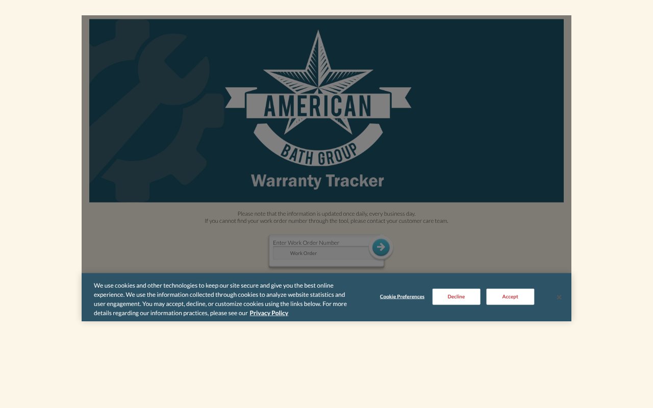Screenshot of abgwarranty.com