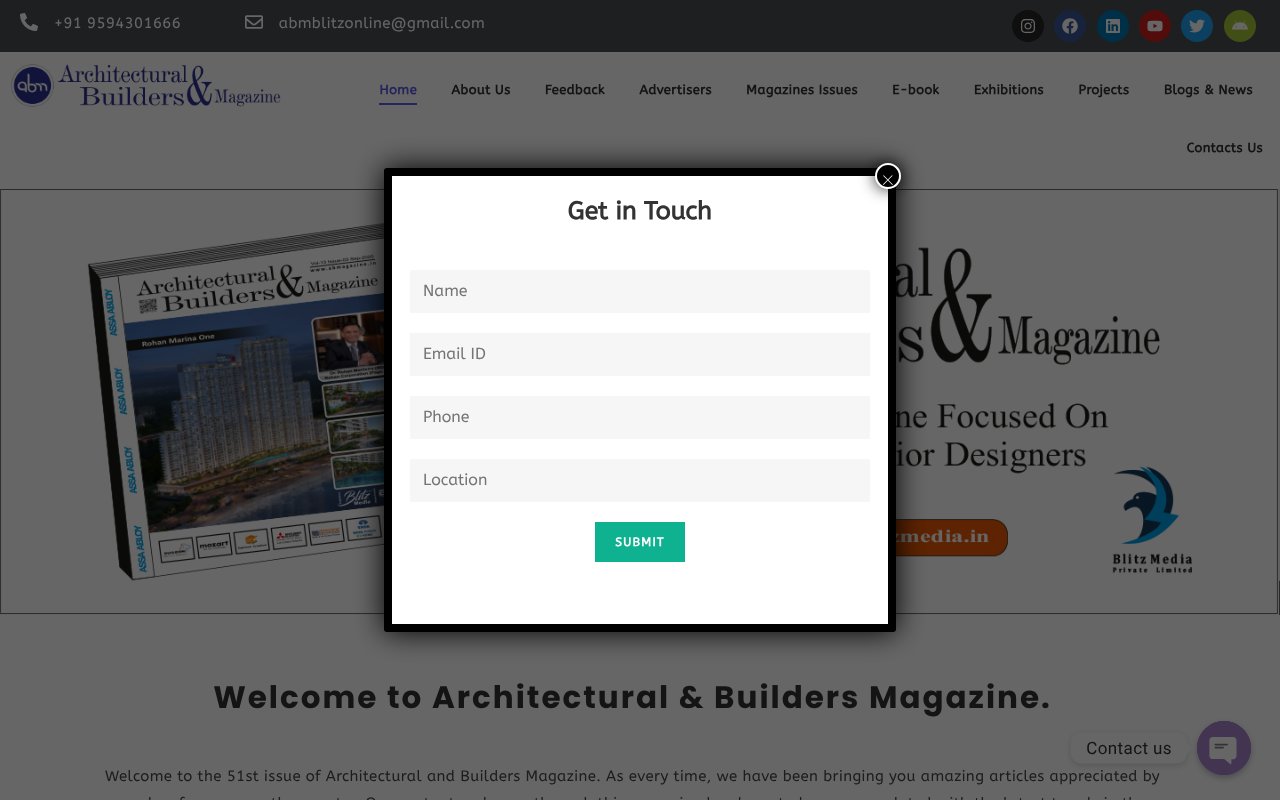 Screenshot of abmagazine.in