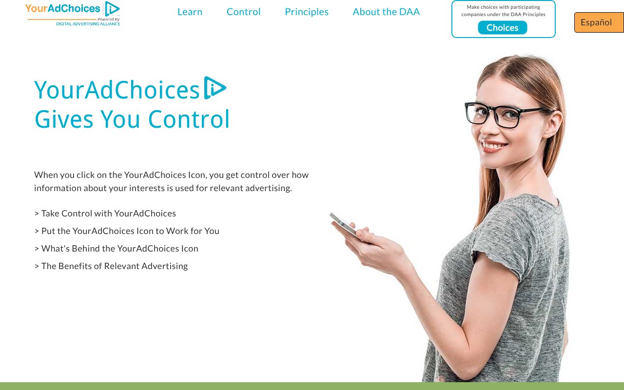 Screenshot of aboutads.info