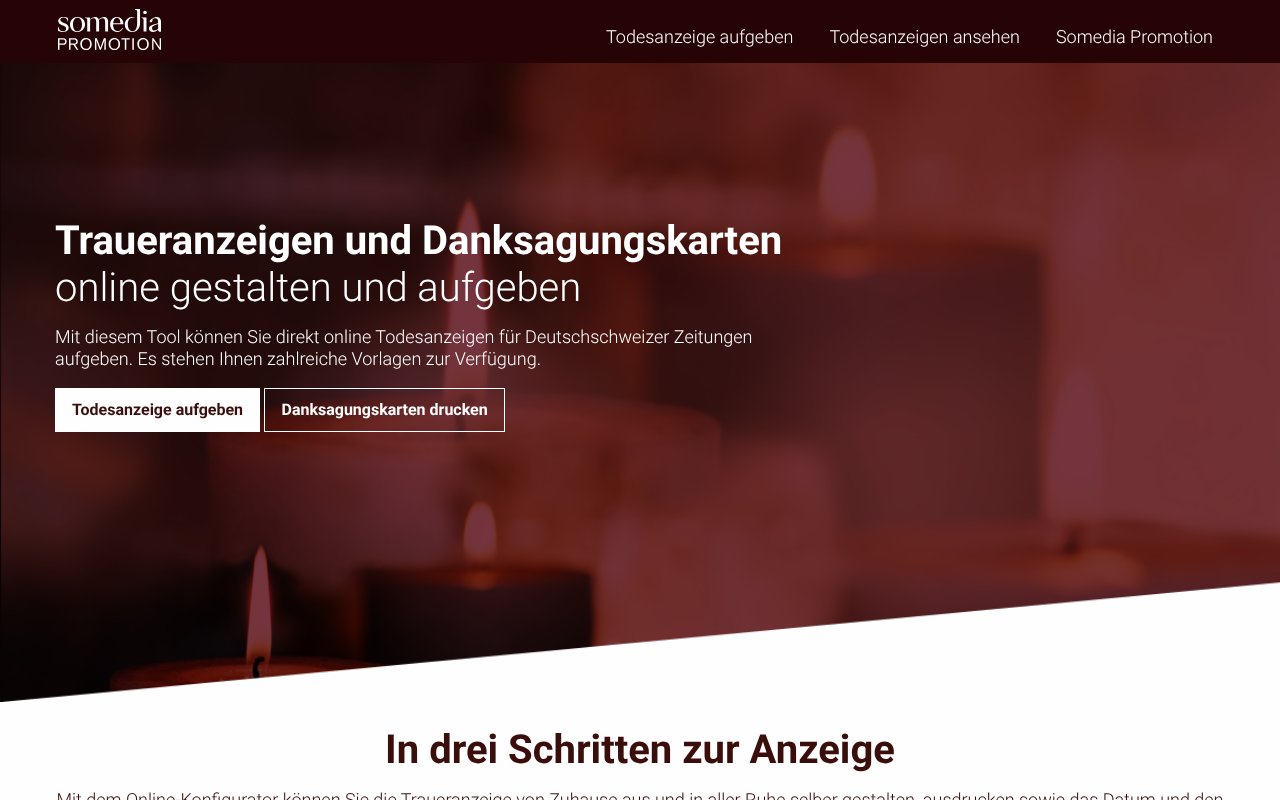 Screenshot of abschied-nehmen.ch