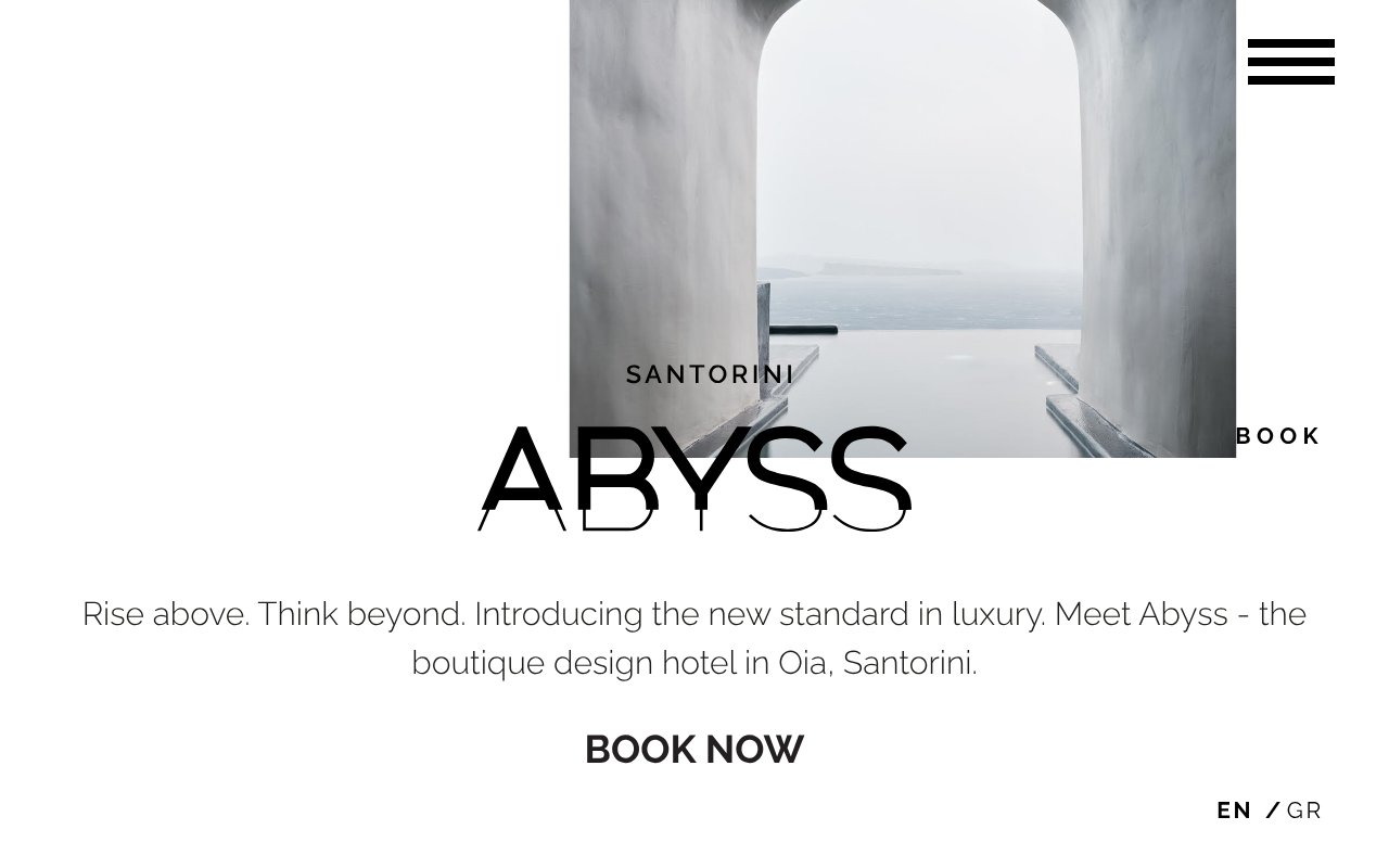 Screenshot of abyss-santorini.com