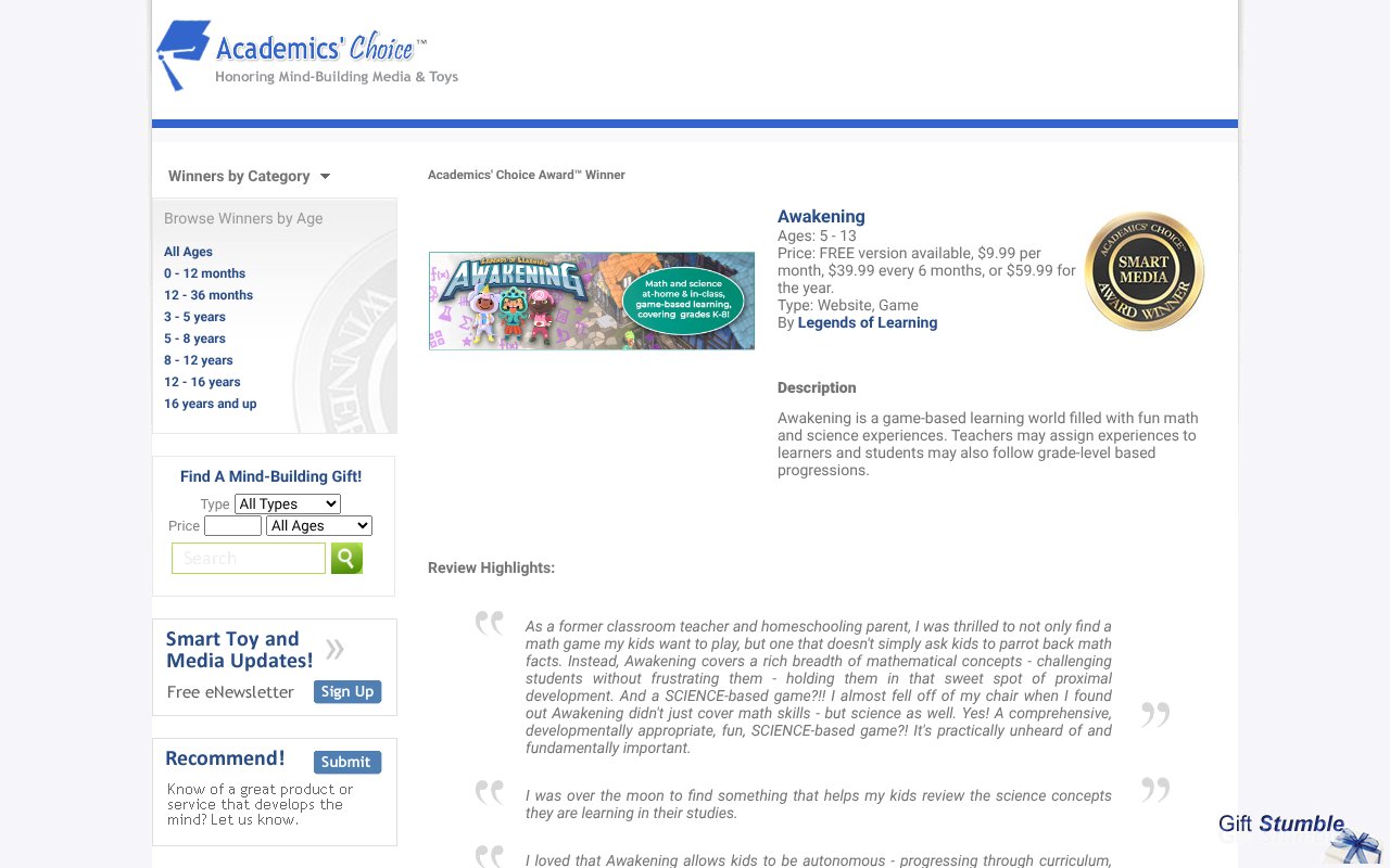 Screenshot of academicschoice.com