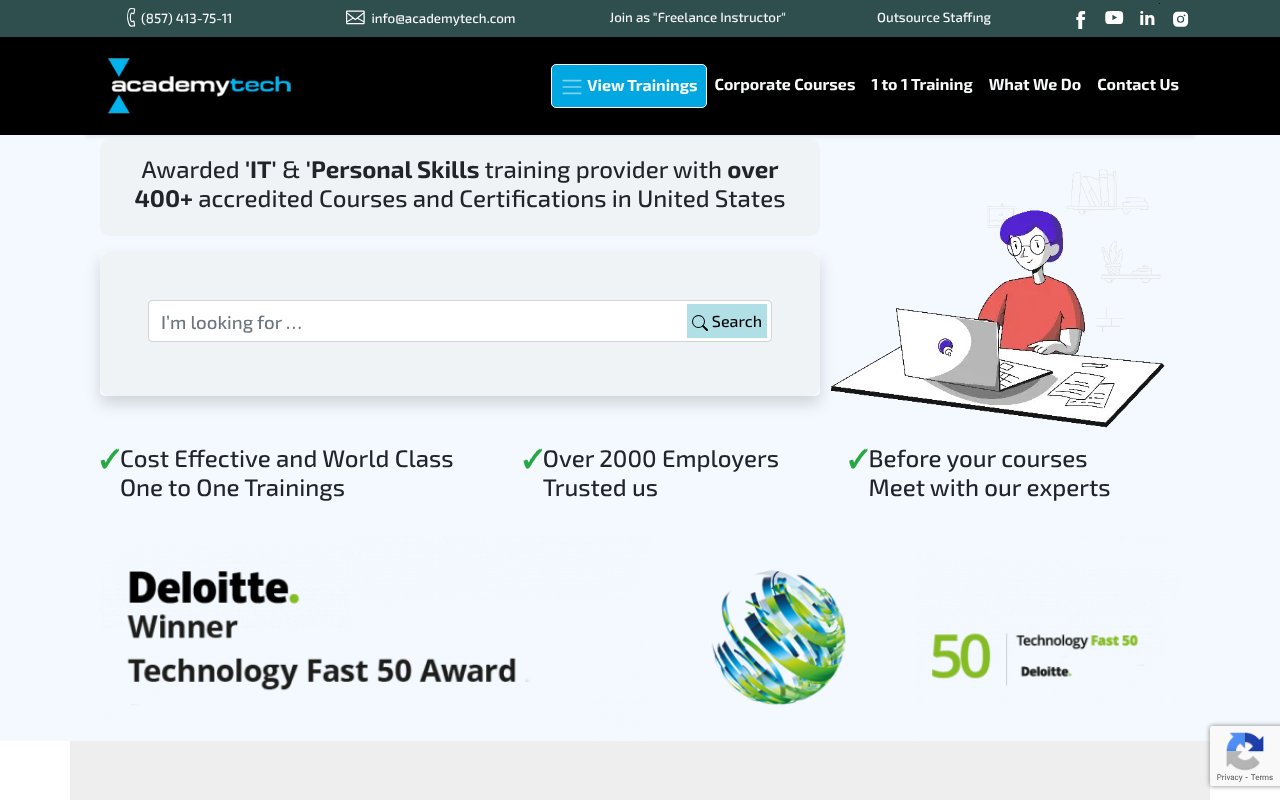 Screenshot of academytech.com