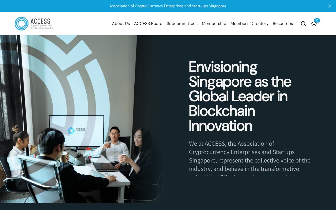 Screenshot of access.org.sg