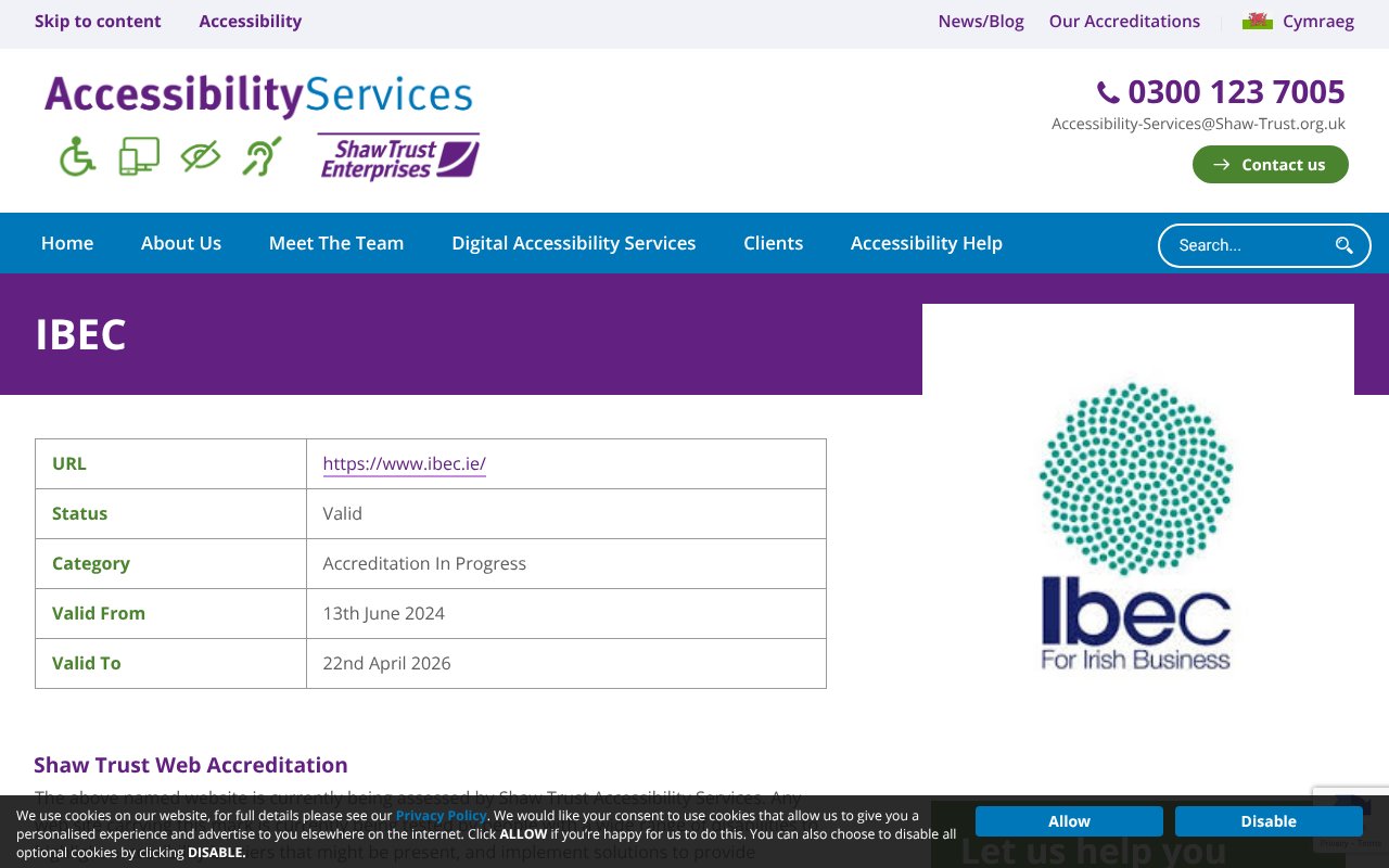 Screenshot of accessibility-services.co.uk