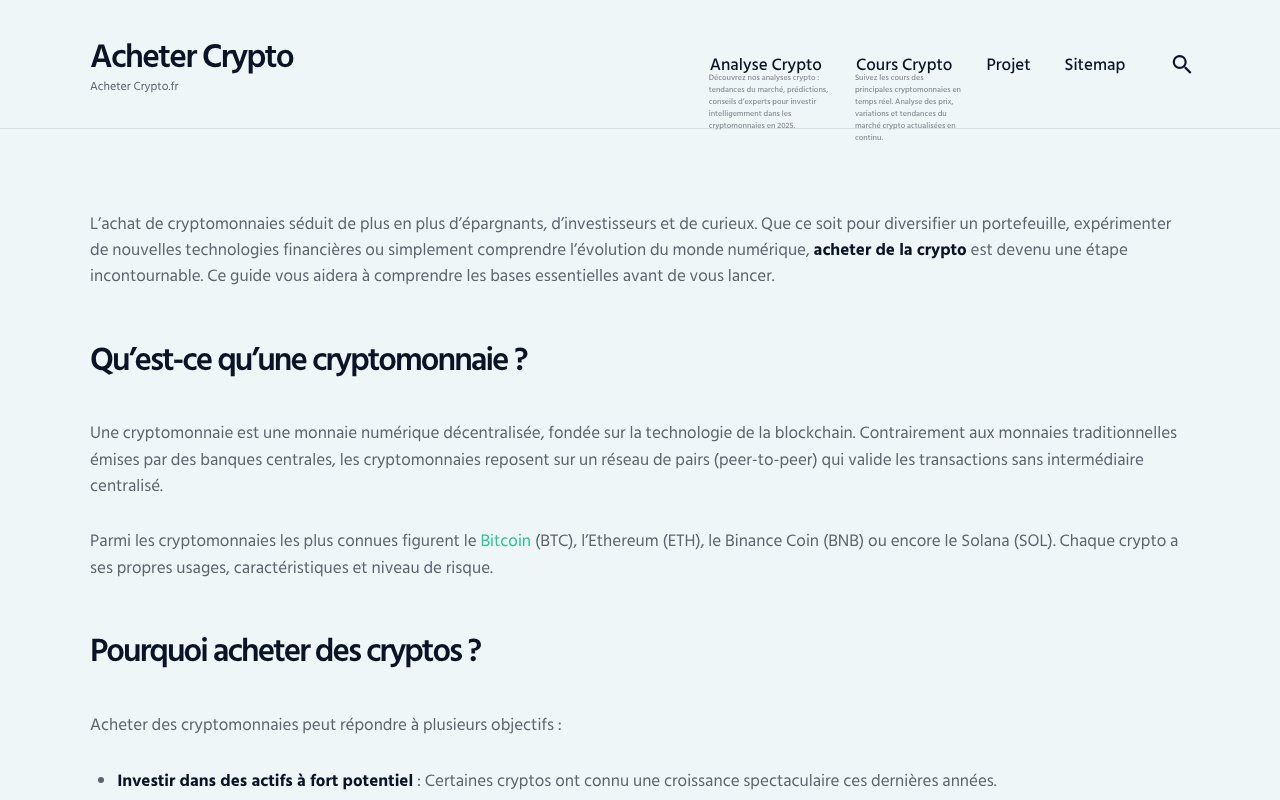 Screenshot of acheter-crypto.fr