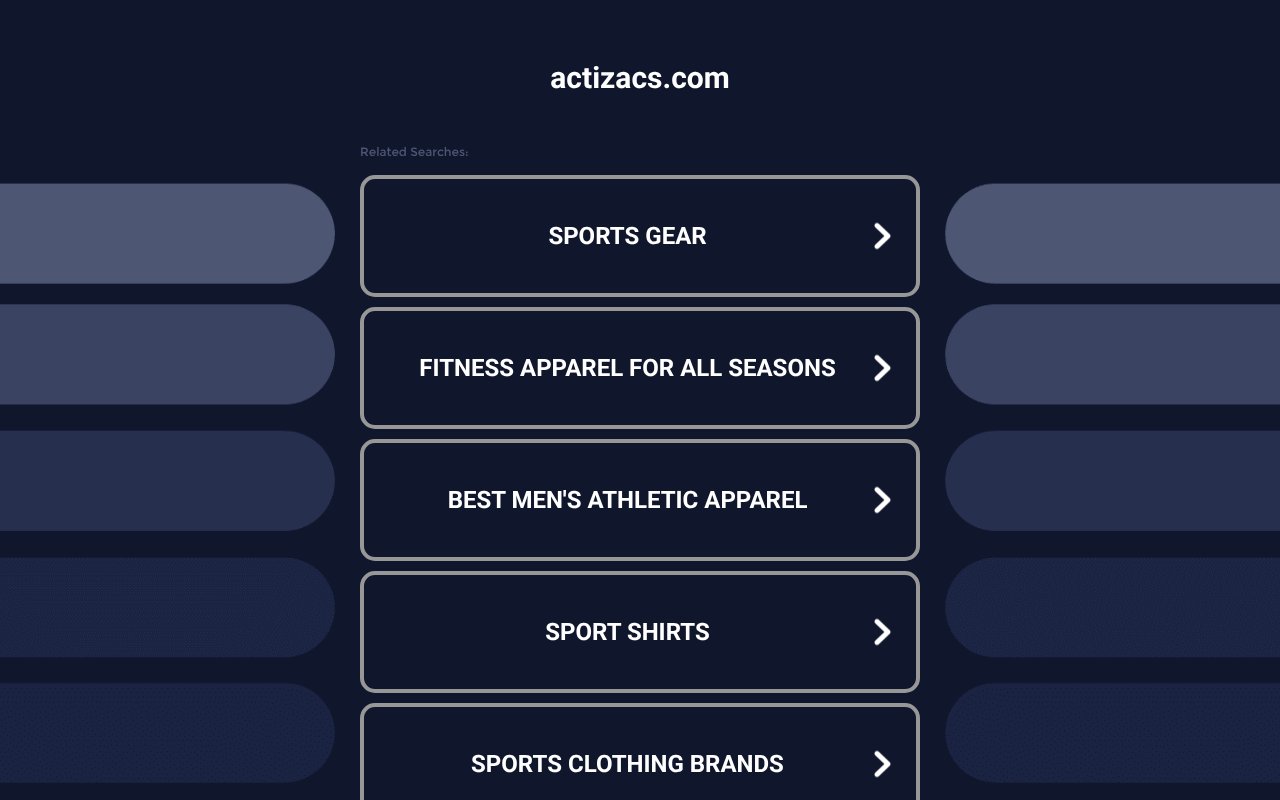 Screenshot of actizacs.com