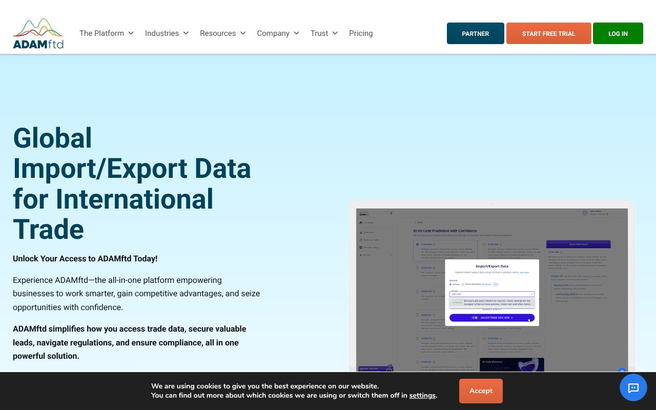 Screenshot of adamftd.com