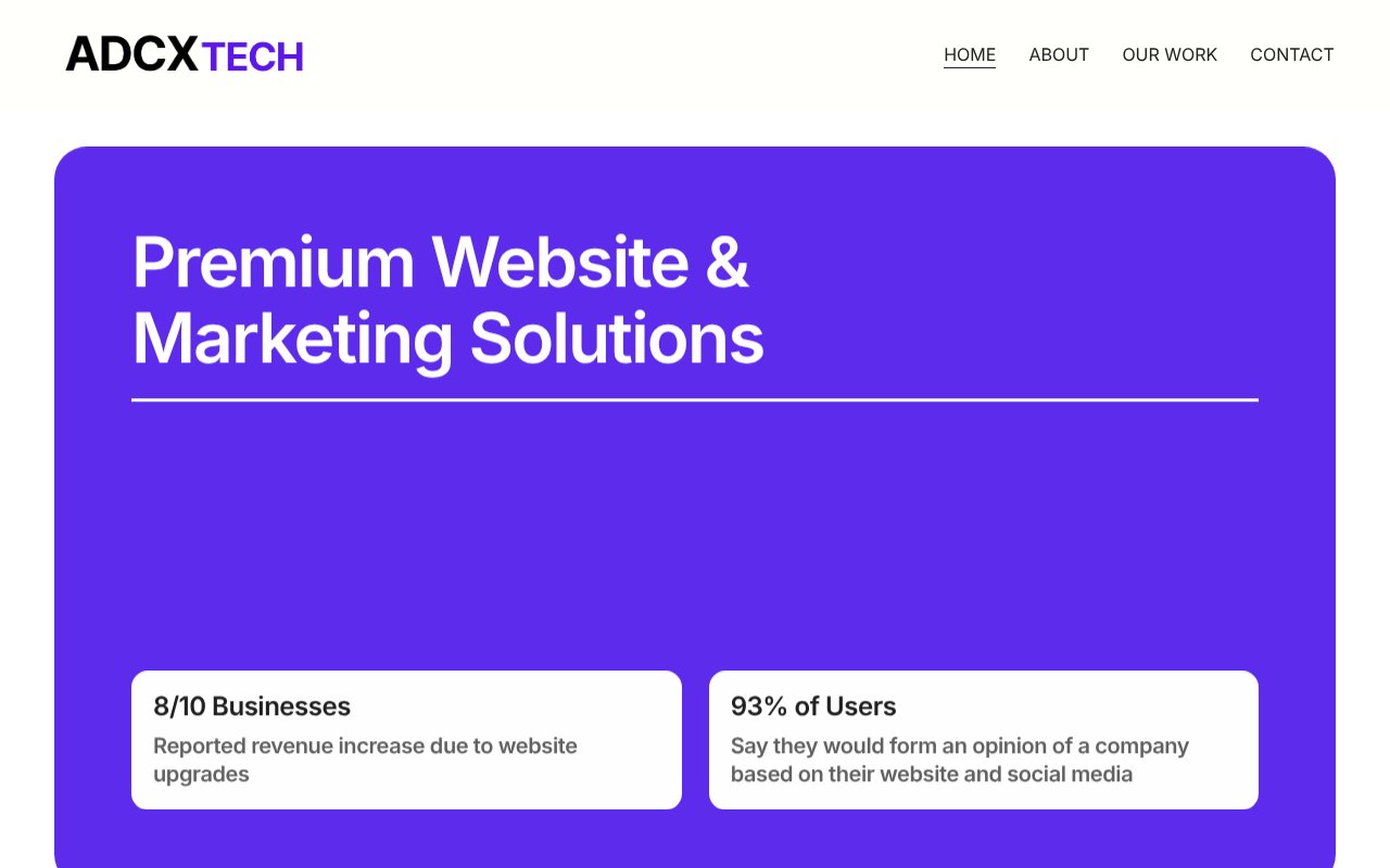 Screenshot of adcxtech.com