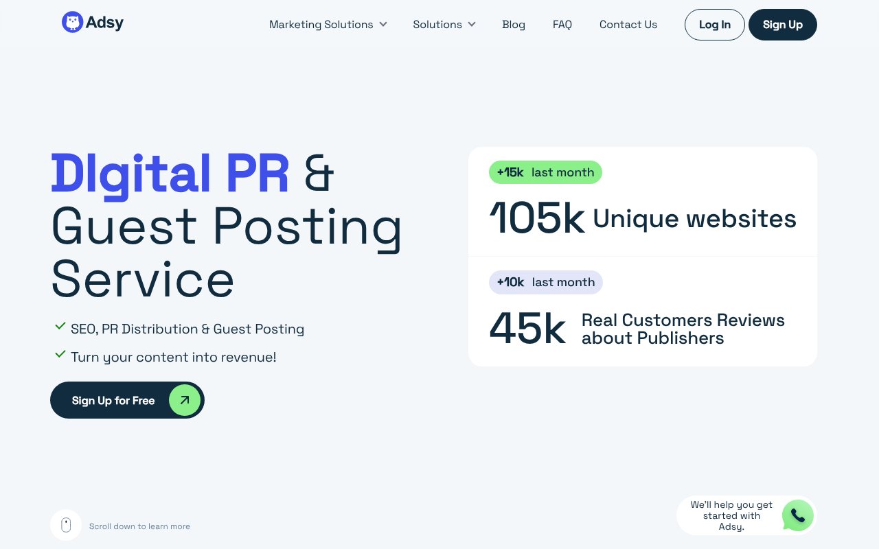 Screenshot of adsy.com