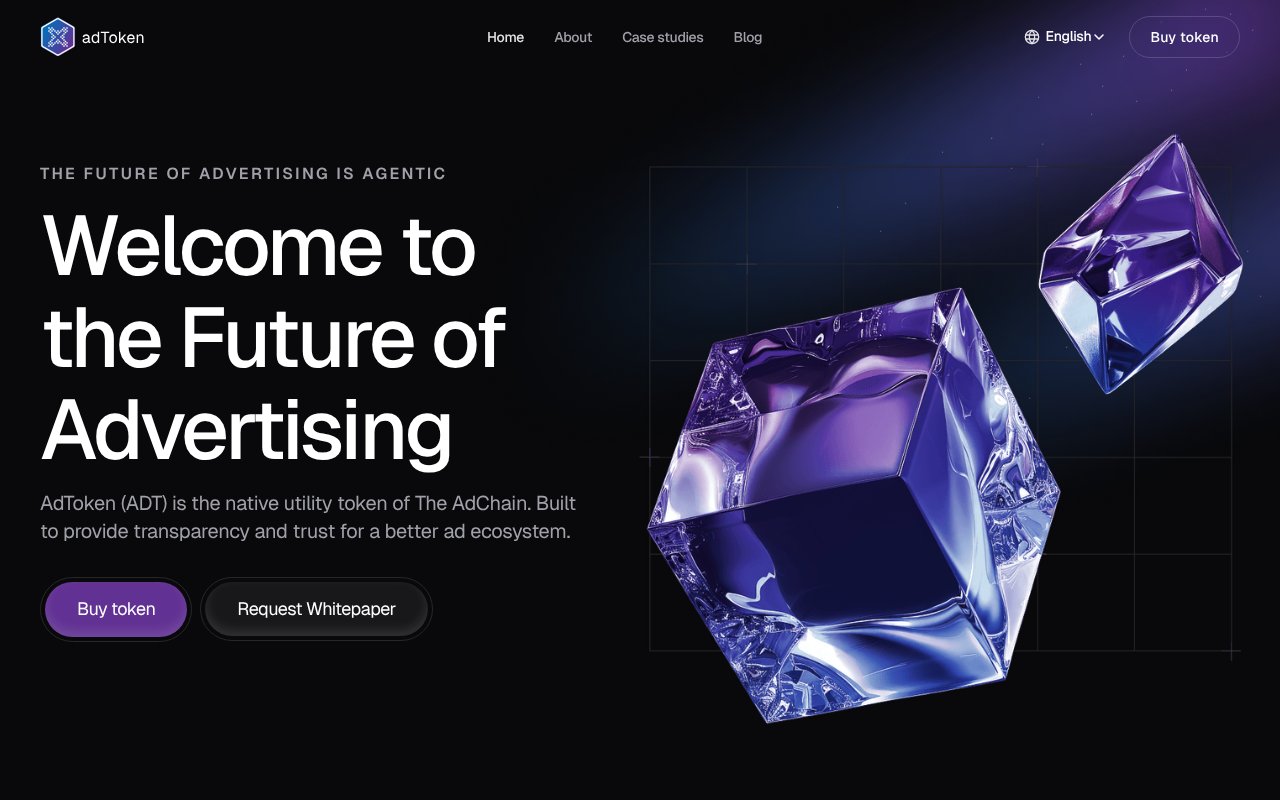 Screenshot of adtoken.com