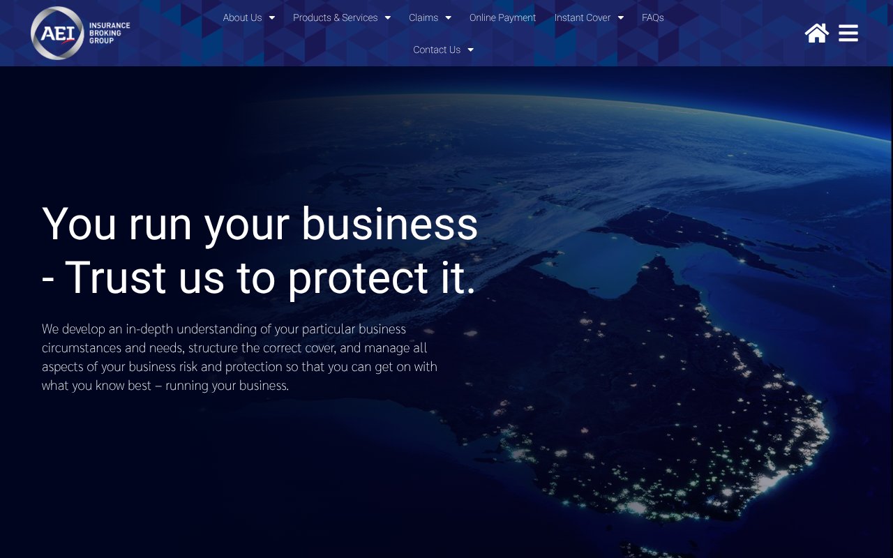 Screenshot of aei.com.au