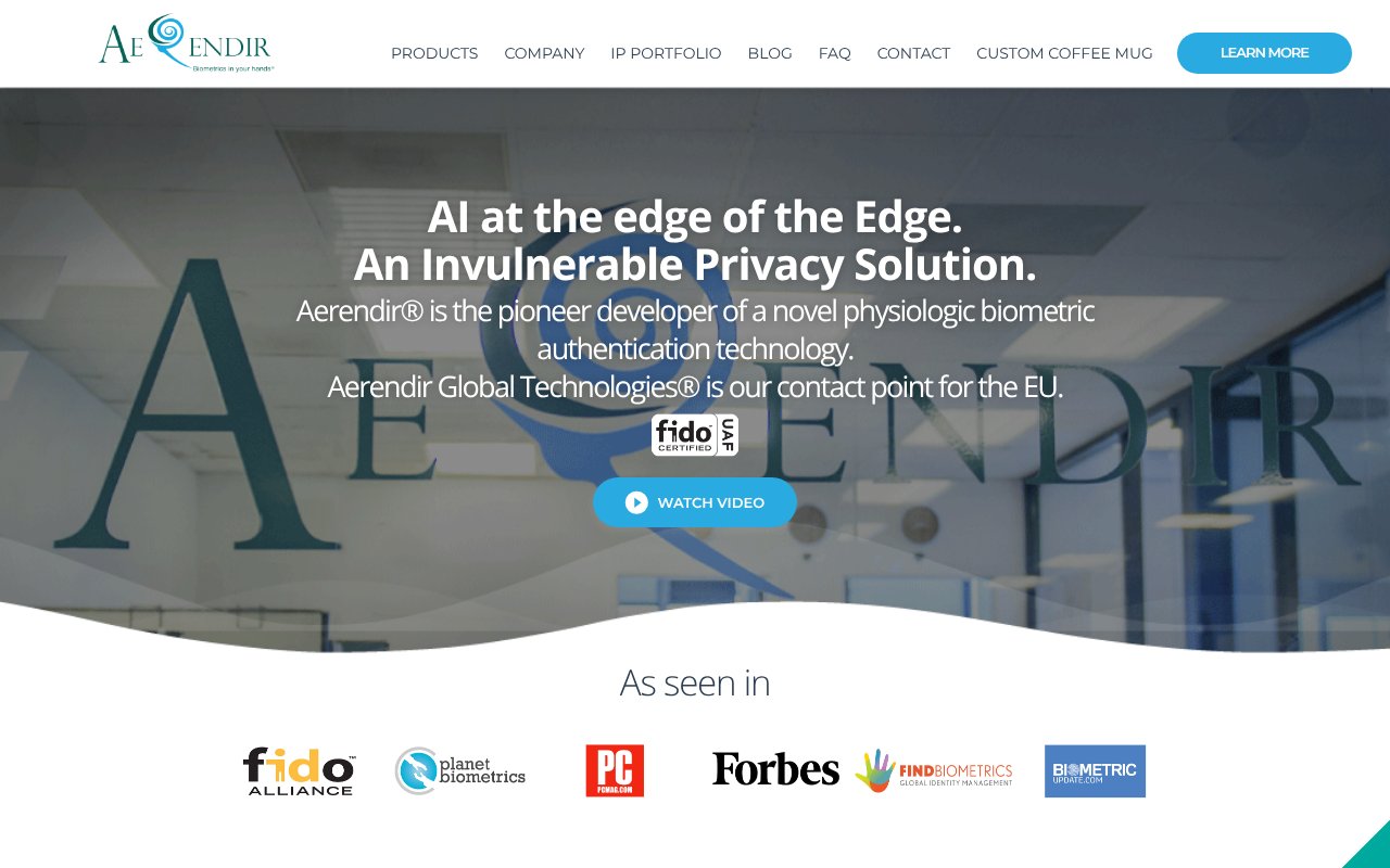Screenshot of aerendir.info