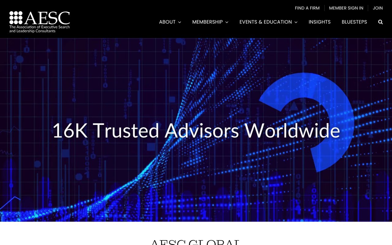 Screenshot of aesc.org