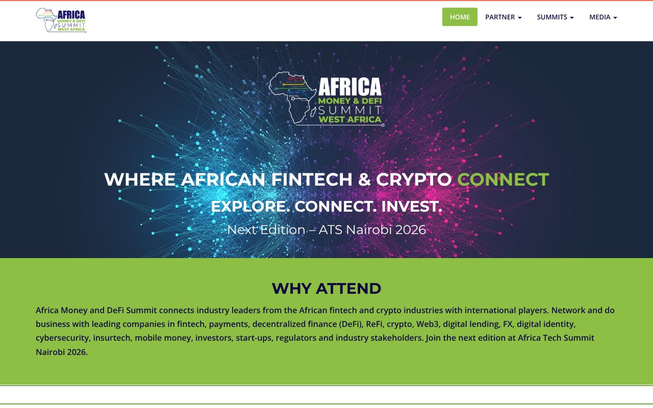 Screenshot of africamoneydefisummit.com