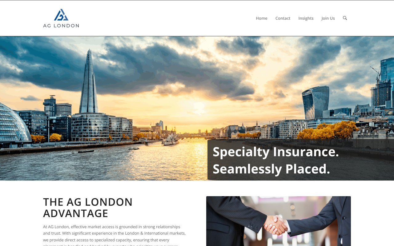 Screenshot of aglondon.com