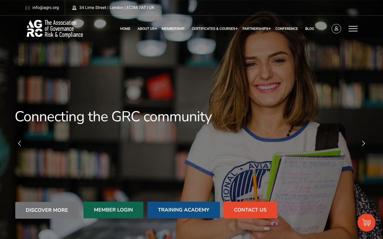 Screenshot of agrc.org