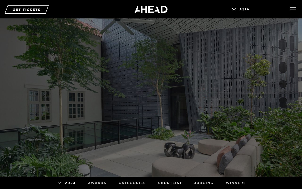Screenshot of aheadawards.com