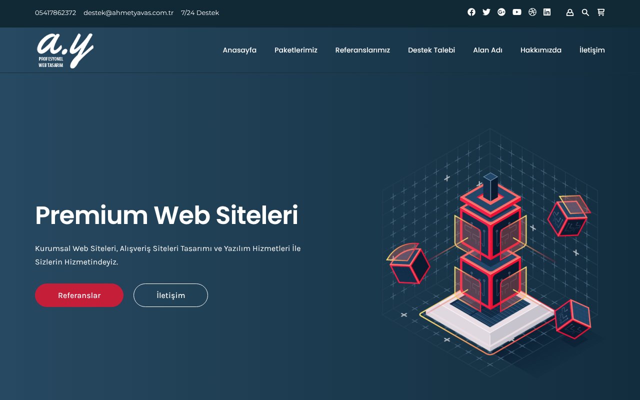 Screenshot of ahmetyavas.com.tr