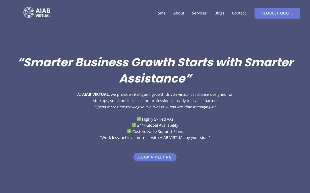 Screenshot of aiabvirtual.com