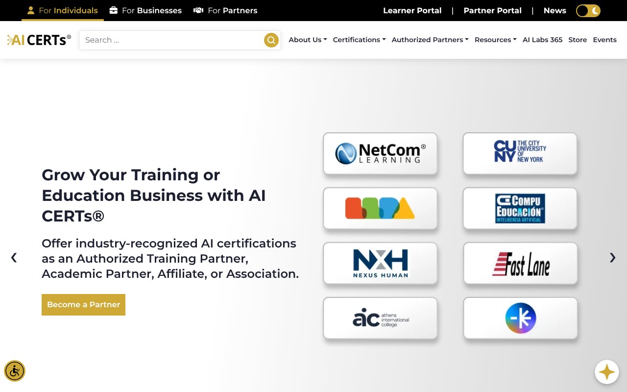 Screenshot of aicerts.io