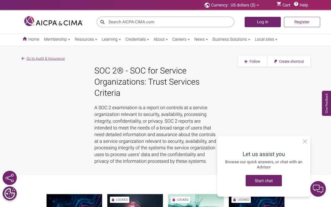 Screenshot of aicpa-cima.com