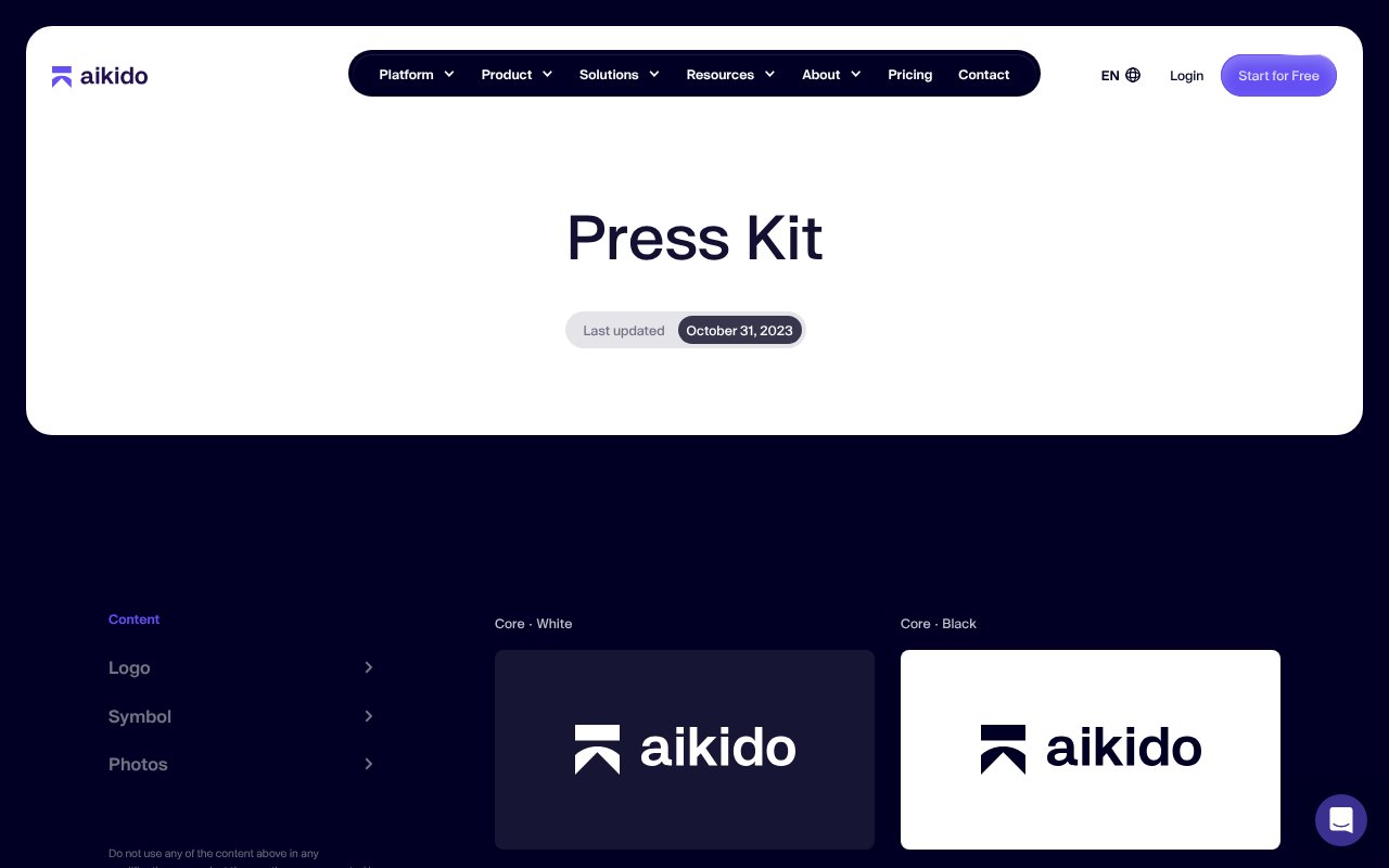 Screenshot of aikido.dev