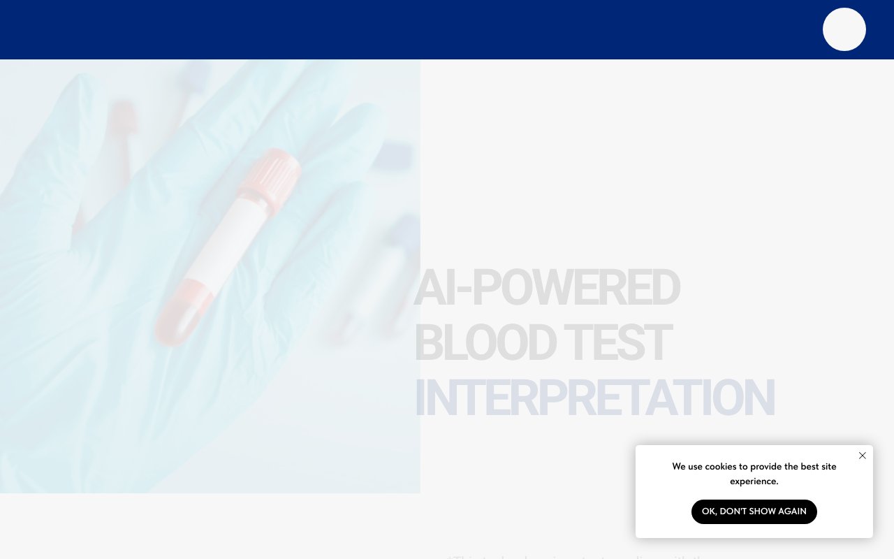 Screenshot of aimamed.ai