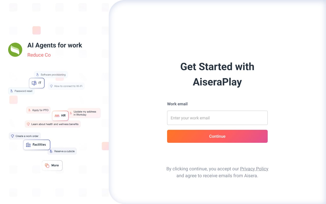 Screenshot of aisera.cloud