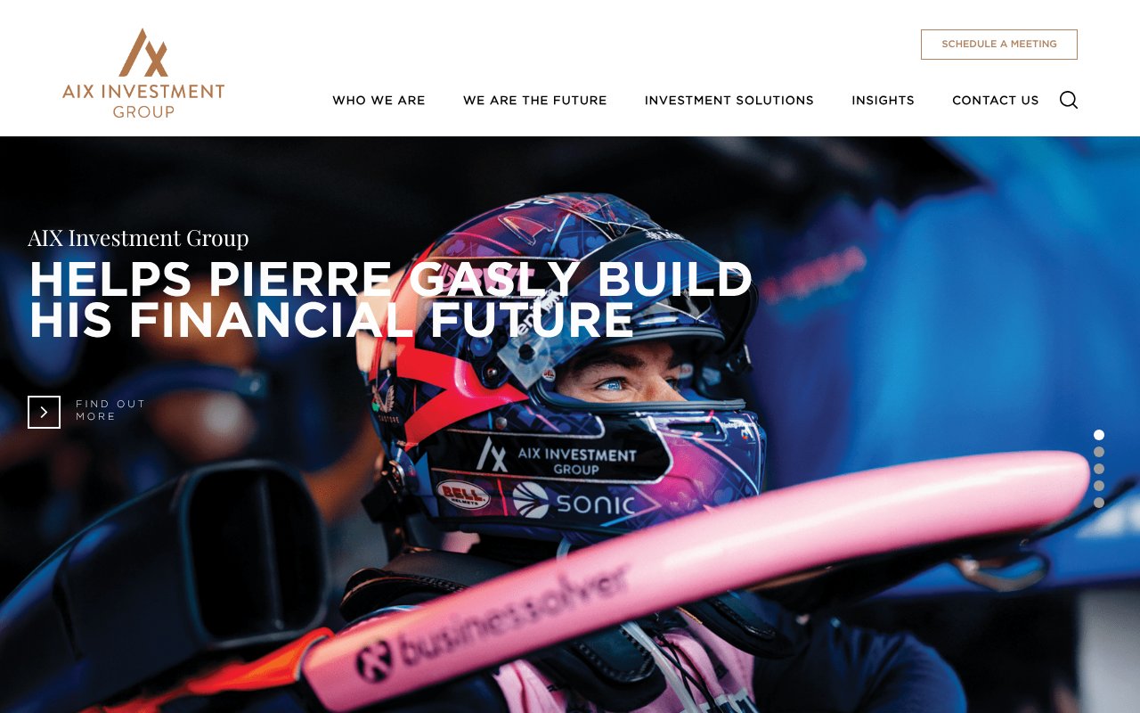 Screenshot of aixinvestment.com