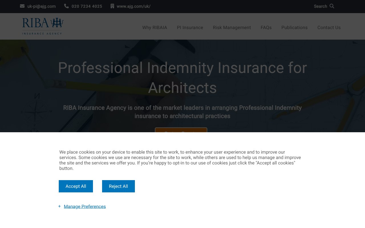 Screenshot of ajginternational.com