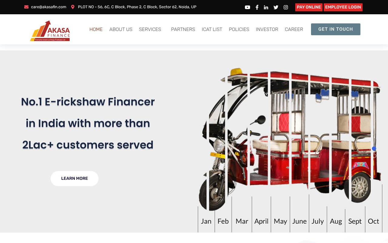 Screenshot of akasafin.com