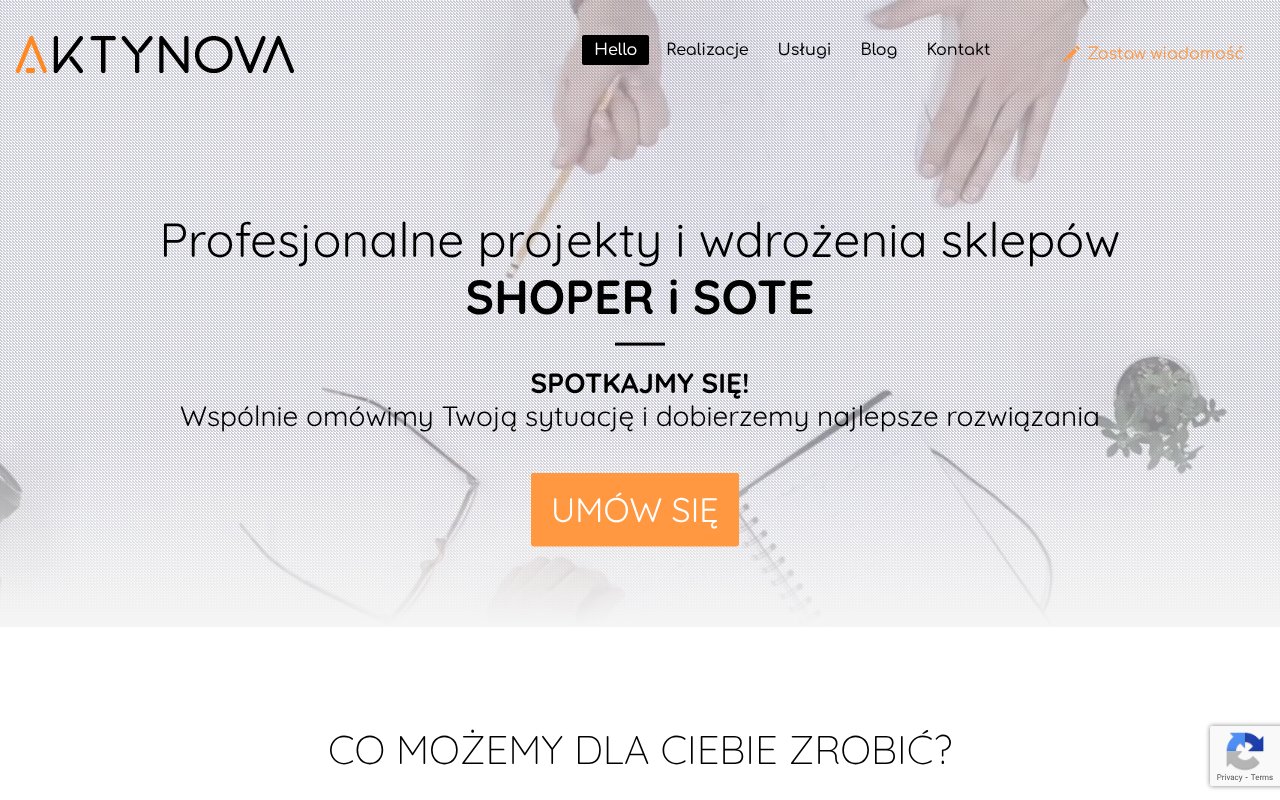 Screenshot of aktynova.pl
