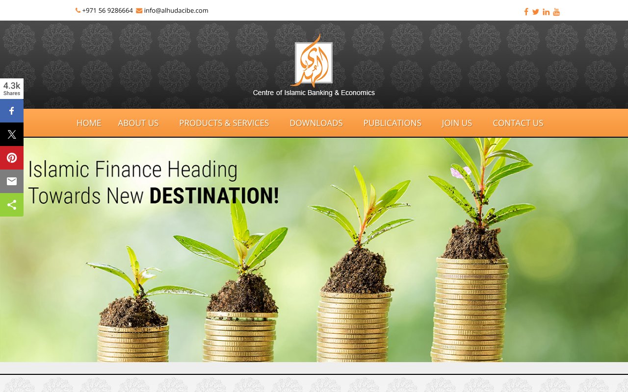 Screenshot of alhudacibe.com