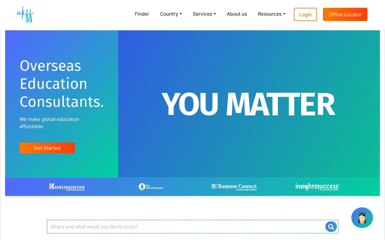 Screenshot of aliff.in