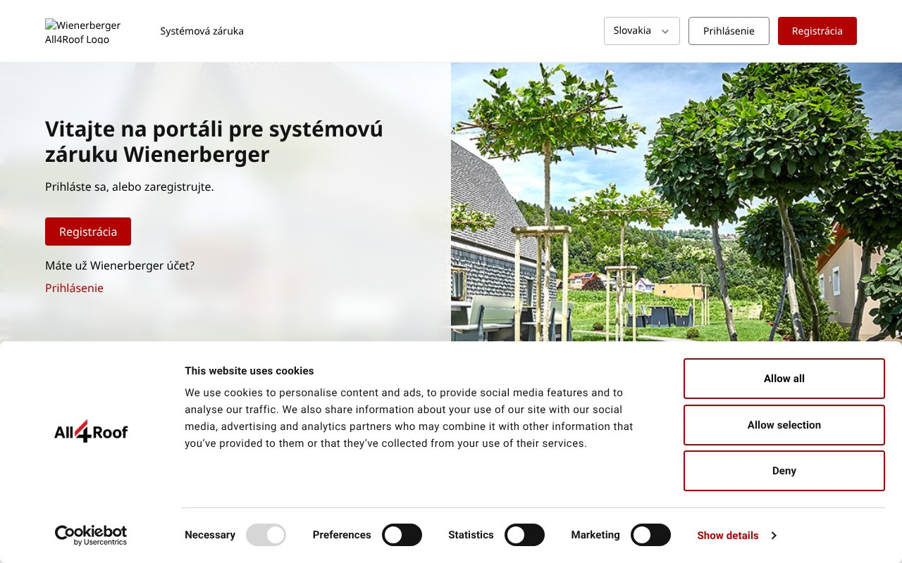 Screenshot of all4roof.com