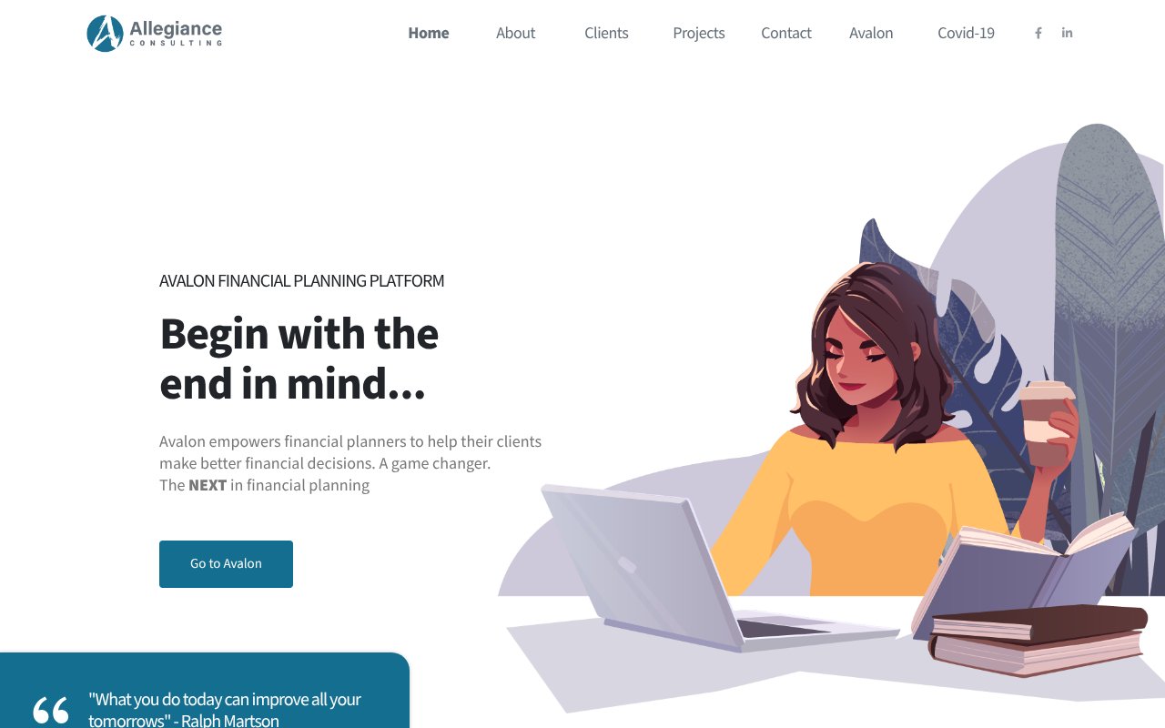 Screenshot of allegiance.co.za