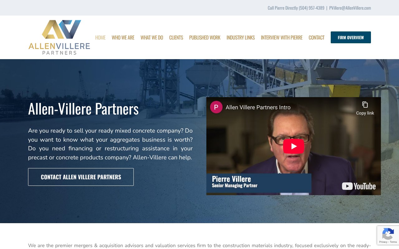 Screenshot of allenvillere.com