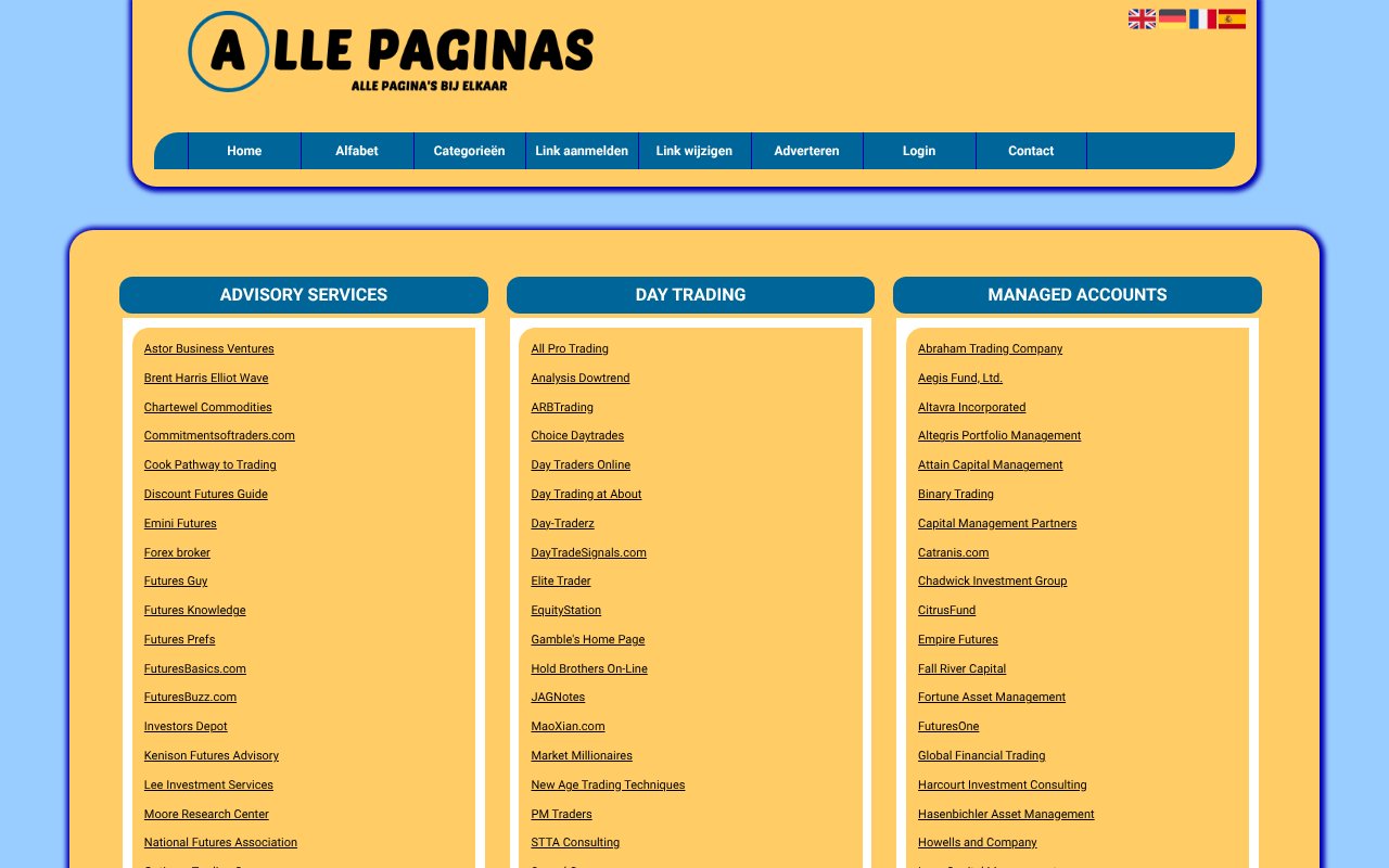 Screenshot of allepaginas.nl