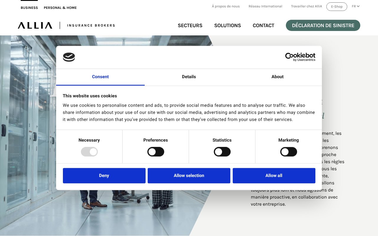 Screenshot of allia.lu