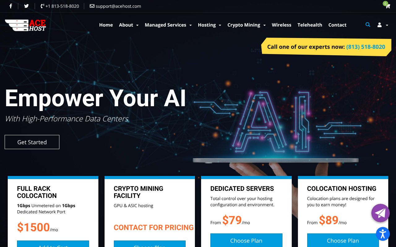 Screenshot of allmanaged.com