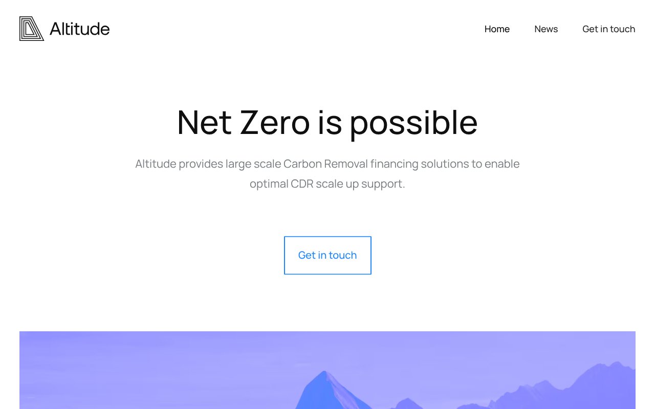 Screenshot of altitudecarbon.com