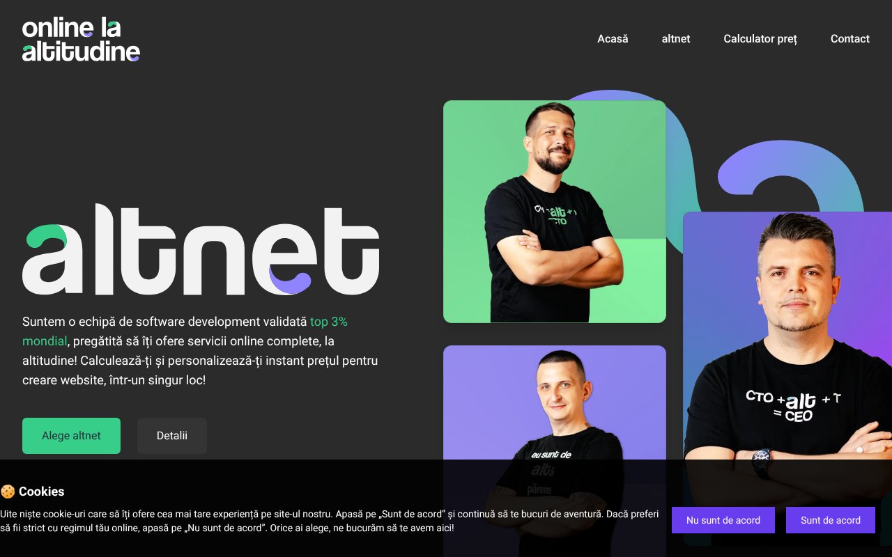 Screenshot of altnet.ro